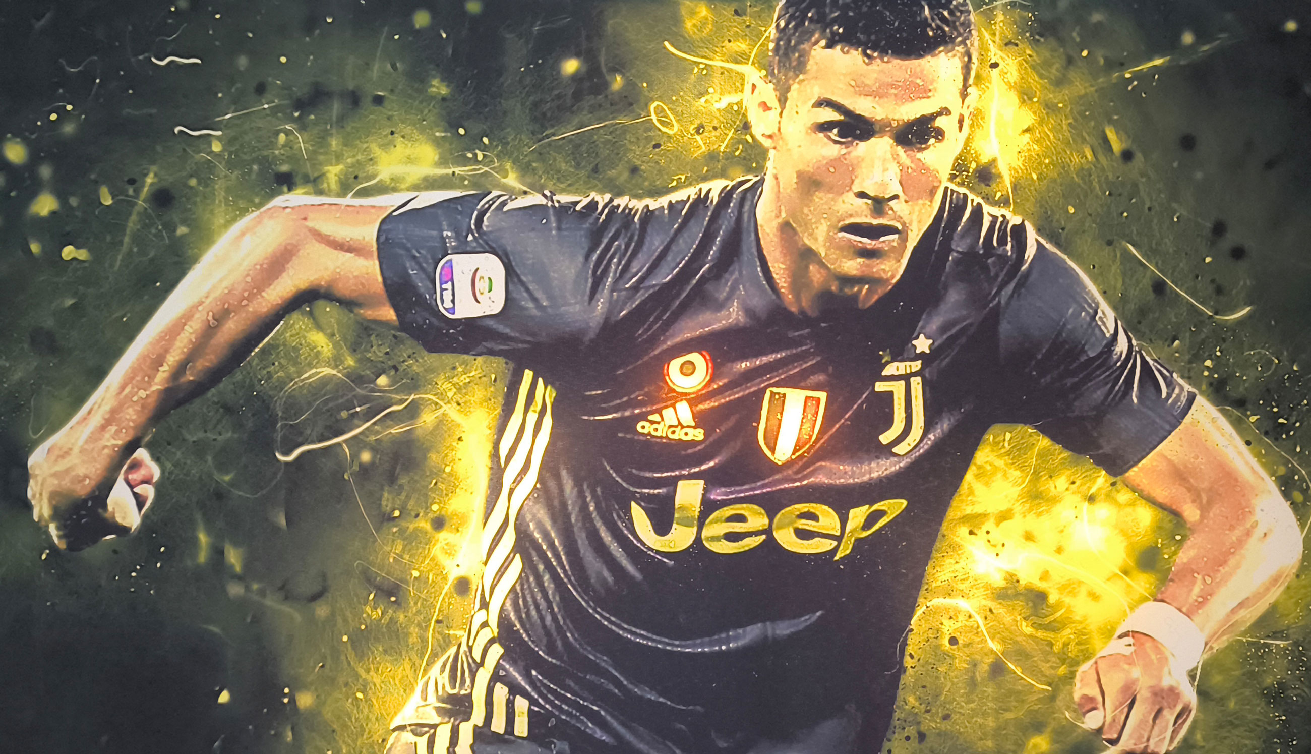 کریستیانو رونالدو - تابلوهای بک‌لایت ​در دریمی لایت دهقانیان - تابلو شب خواب و آینه نوری لمسی 